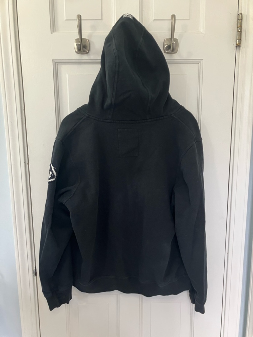 Y2K style Mojo Surf Australia Black Zip-Up Hoodie punk size Large 100% cotton - Picture 12 of 17